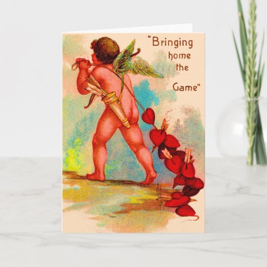 ダン・キューピッドがゲームバレンタインを持ち帰る シーズンカード (正面)