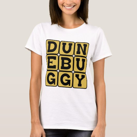 ダン・バギー、ビーチでの移動 Tシャツ (正面)
