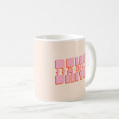 ダン!(西サロンフォント、レトロモダンカラー) コーヒーマグカップ (正面右)