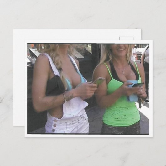 ダンCilleyの署名の郵便はがき 案内ポストカード (正面/裏面)