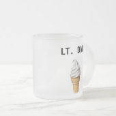 ダンLtのアイスクリームのコップ フロストグラスマグカップ (正面右)