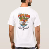 ダンTiki Bar Lt及びプールのオアシスのビキニの可愛い人 Tシャツ (裏面)