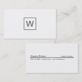 ダヴィグレイモノグラムスクエア 名刺 (正面/裏面)