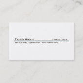 ダヴィグレイモノグラムスクエア 名刺 (裏面)