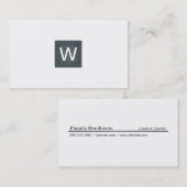 ダヴィグレイモノグラムスクエア 名刺 (正面/裏面)