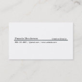 ダヴィグレイモノグラムスクエア 名刺 (裏面)