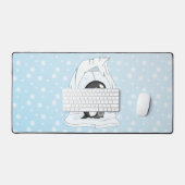 ダヴィンとアニー・ザ・ペンギン デスクマット (キーボード&マウス)