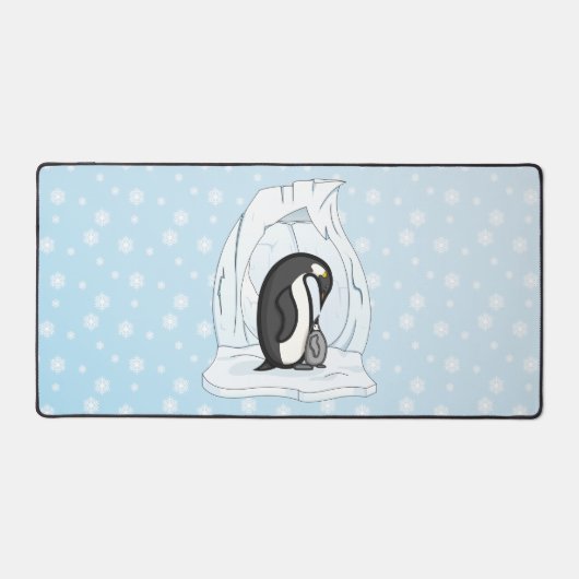 ダヴィンとアニー・ザ・ペンギン デスクマット (正面)