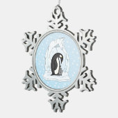 ダヴィンアンドアニーザペンギンズプレミアムオーナメント スノーフレークピューターオーナメント (右)