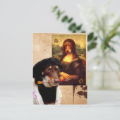 ダヴィンチとモナリザ ポストカード (スタンド正面)