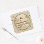 ダヴィンチマレットのステッカー スクエアシール (封筒)