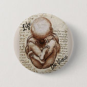 ダヴィンチライフ 缶バッジ (正面)