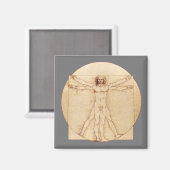 ダヴィンチヴィトゥルーヴィアン男性 マグネット (正面/裏面)