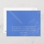 ダヴィンチ感動的飛行引用文 ポストカード (正面/裏面)