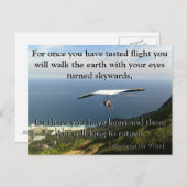 ダヴィンチ飛んでいる詩🚁✨予算スペシャル ポストカード (正面/裏面)