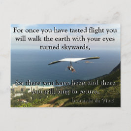 ダヴィンチ飛んでいる詩🚁✨予算スペシャル ポストカード