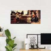 ダヴィンチ,レオナルド – 受胎告知 ポスター (ホームオフィス)