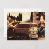 ダヴィンチ，レオナルド – 受胎告知 ポストカード (正面/裏面)