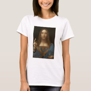 ダヴィンチ、世界の救い主、サルヴァーター・ムンディ Tシャツ