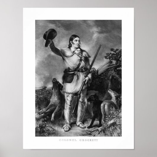 ダヴィー・クロケット大佐 ポスター (正面)