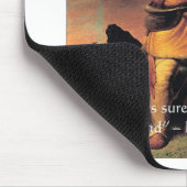 ダヴィー・クロッケット「前進」ウィズダム引用文 マウスパッド (コーナー)