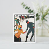 ダヴォススイスウィンターヴィンテージ ポストカード (スタンド正面)