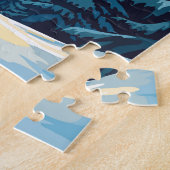 ダヴォススイストラベルアートヴィンテージ ジグソーパズル (側面)