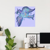 ダヴオブピース空白のプリント ポスター (ホームオフィス)