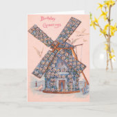 ダヴ忘れメではない風車 カード (黄色い花)