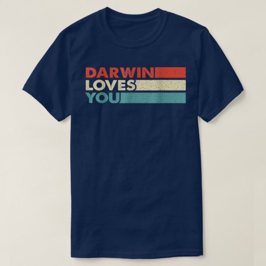 ダーウの信者に対する科学を支持する無神論者のギフト Tシャツ (デザイン正面)