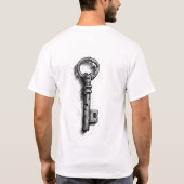 ダーウィッシュパレスティナ詩ايها المارون محمود درويش Tシャツ (裏面)