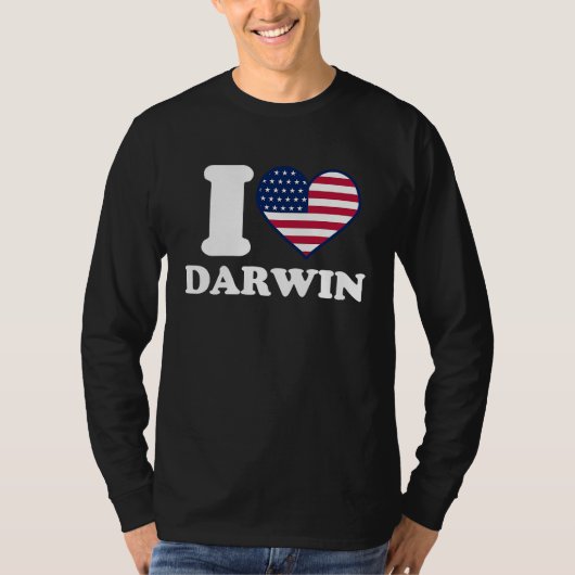 ダーウィンが大好き ダーウィンの虜 Tシャツ (正面)