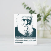 ダーウィンの写真と説明（英語） ポストカード (スタンド正面)