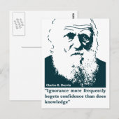 ダーウィンの写真と説明（英語） ポストカード (正面/裏面)