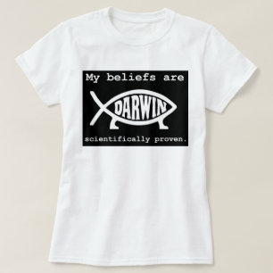 ダーウィンの無神論的なTシャツ Tシャツ