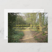 ダーウィンの考えるな道の俳句の郵便はがき ポストカード (正面/裏面)