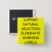 ダーウィンの進化の冗談 缶バッジ (正面&裏面)