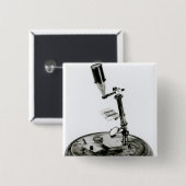 ダーウィンの顕微鏡 缶バッジ (正面&裏面)