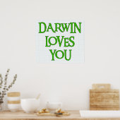 ダーウィンはあなたを愛している ポスター (キッチン)