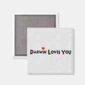ダーウィンはあなたを愛している マグネット (正面/裏面)
