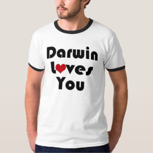 ダーウィンはあなたを愛する Tシャツ