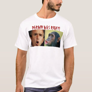 ダーウィンは右でした Tシャツ