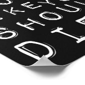 ダーウィンは君のような人間は死ぬべきだと言ってる！ ポスター (角)