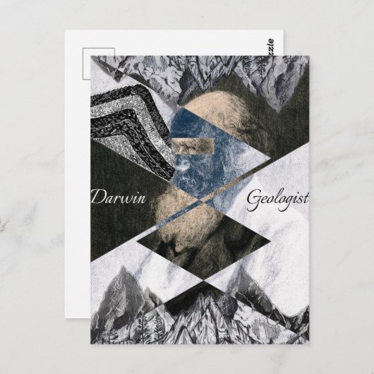 ダーウィンは地質学者のはがき ポストカード (正面/裏面)