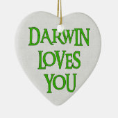 ダーウィンは愛します セラミックオーナメント (右)