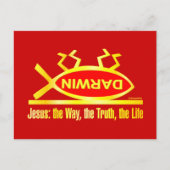 ダーウィンは死んだ ポストカード (正面)