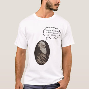 ダーウィンは理論を反証します Tシャツ