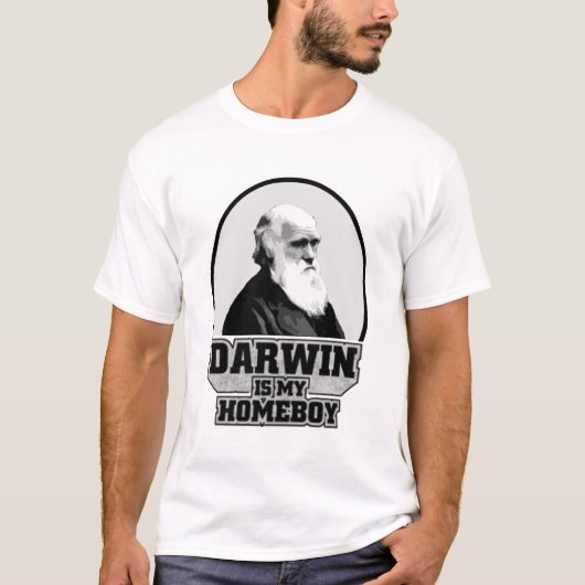 ダーウィンは私の同郷人の無神論者の   ワイシャツです Tシャツ (正面)