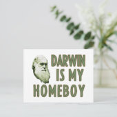 ダーウィンは私の家の男の子だ ポストカード (スタンド正面)