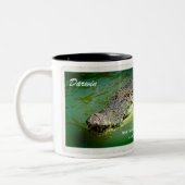 ダーウィンノーザンテリトリー – Crocodile Mug ツートーンマグカップ (左)